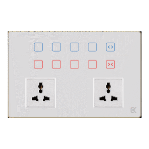 12M 8gang+1Curtain+ Socket*2